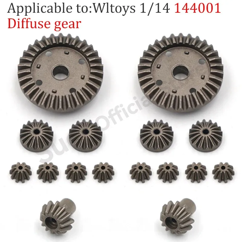 Wtoys 144001 1/12 Upgraded Remote Control Car Metal Parts Swing Arm Steering Component Transmission Shaft Differential Gear