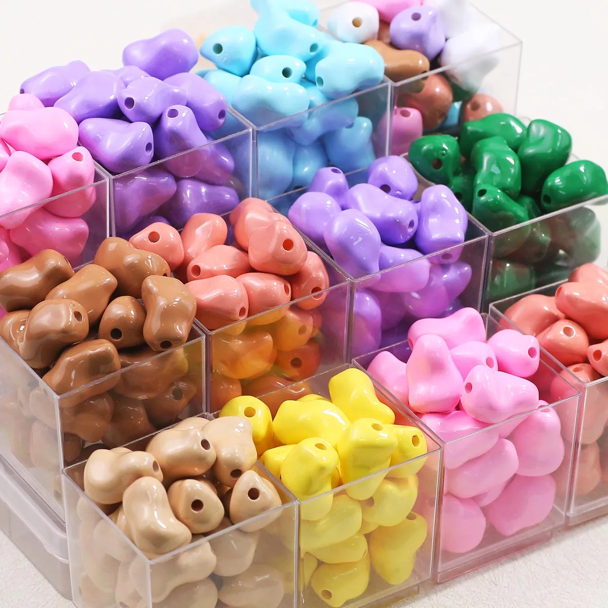 20x13 مللي متر رقائق الاكريليك مختلط الألوان اليدوية DIY مناسبة لصنع المجوهرات حبة سلاسل فضفاض الخرز اكسسوارات #3