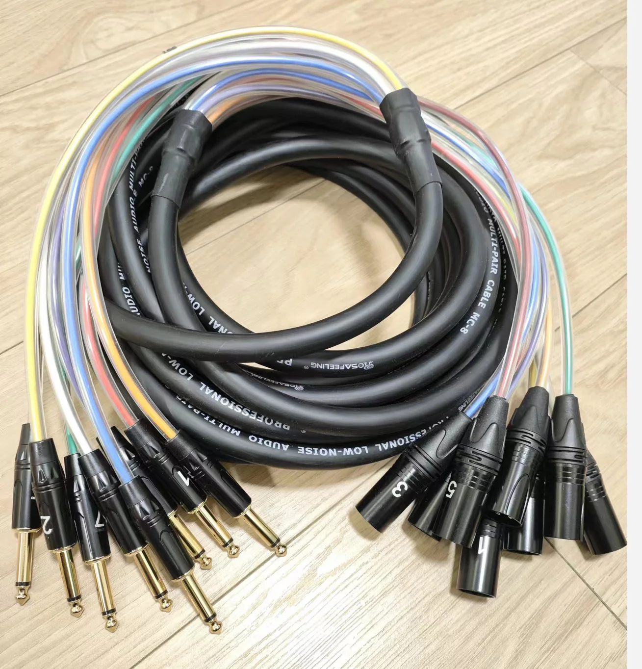 2 4 6 8 12 16 قناة 3 دبوس XLR كابل ذكر إلى 6.5 مللي متر المهنية متعددة الوسائط ثعبان 6.35 مللي متر P10 وصلة تمديد الصوت #6