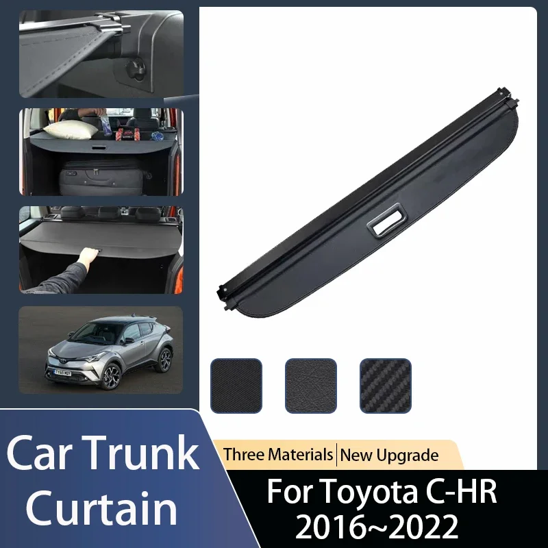 

For Toyota C-HR CHR C HR AX10 AX50 2016~2022 Car Trunk Curtains Privacy Security Luggage Curtain Rack Partitions Car Accessories