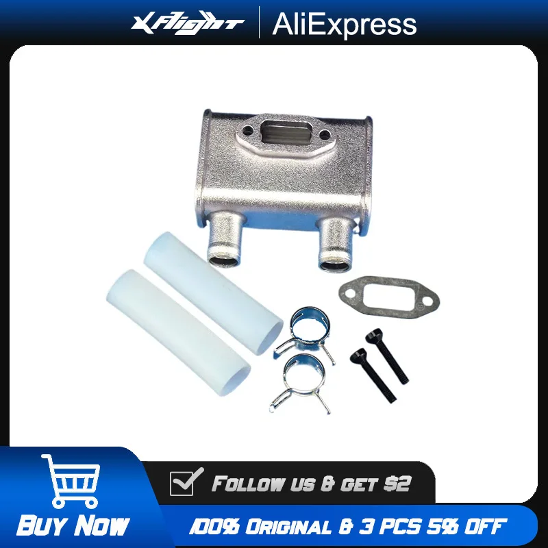 

Original DLE20RA Exhaust Pipe for DLE20RA Engine High Performance Muffler Aluminum Alloy RC Airplane Helicopter Gas Engine Parts