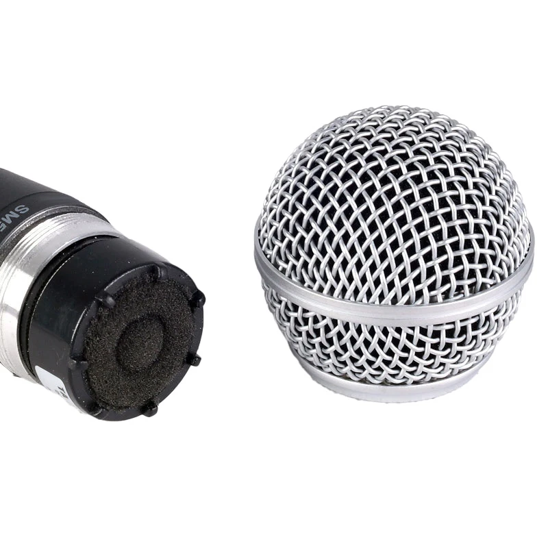 Microphone Replacement Head Steel For SM58 Q7 Mesh Handheld Microphone Grill Mesh Head Fits Shure Beta 58A