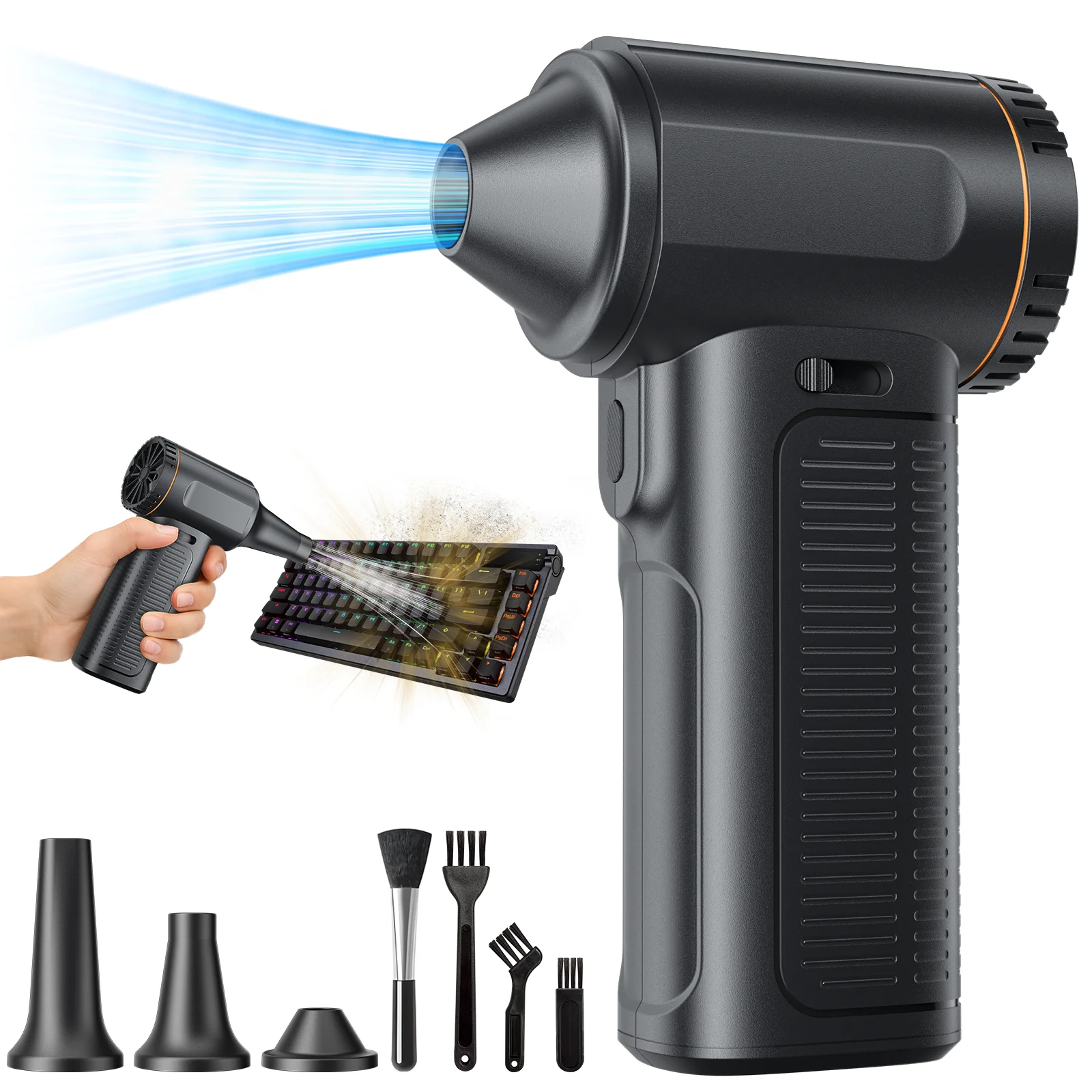 

990000 RPM turbofan, brushless motor, powerful.