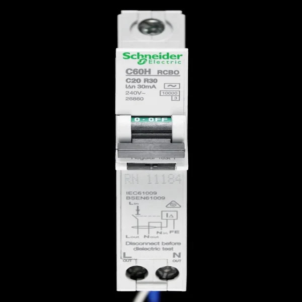 

20 Curve C 10ka 30ma Rcbo Type Ac C60hc20r30 26860 Совершенно новый оригинальный точечный ПЛК