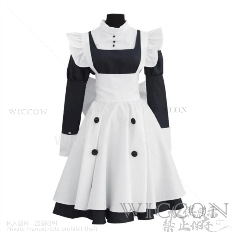 Black Butlel Anime Cosplay MEY-RIN Costume Maylene Cos Maid Dress Lolita Uniform Wigs Glasses Halloween Christmas Woman Girls