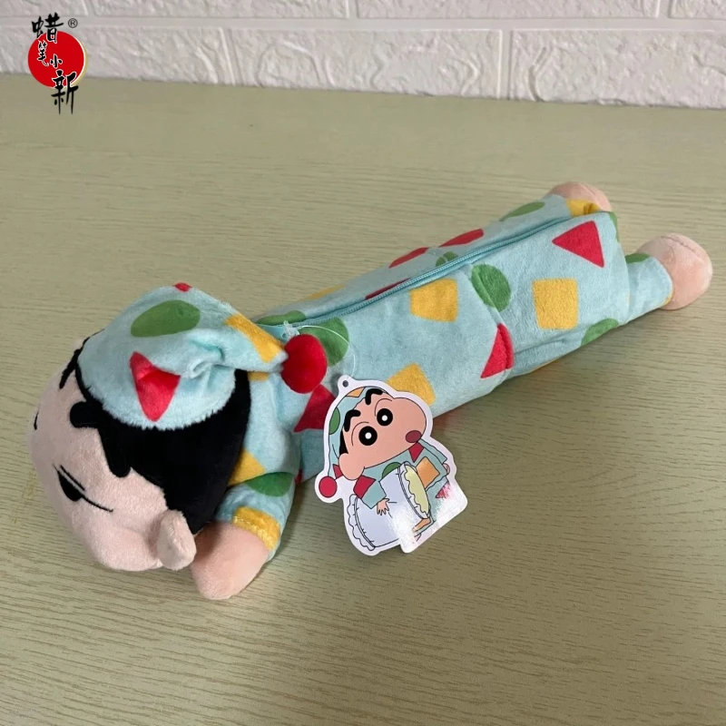 

Crayon Shin-Chan, карандаш, искусственная аниме-фигурка, сумка для хранения, Crayon Shin Chan, аксессуары, плюшевые игрушки для подарка на день рождения
