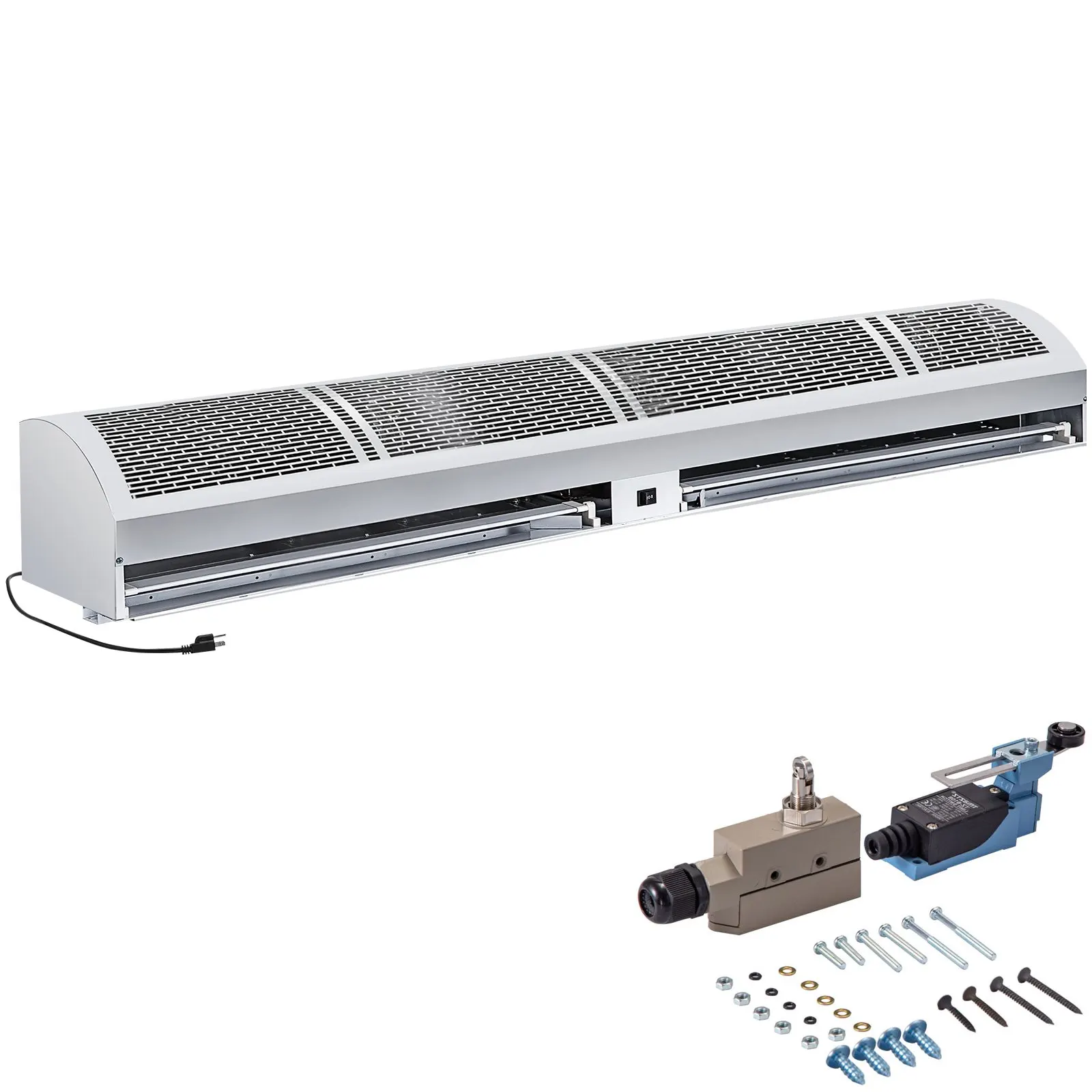 Air Curtain 60-Inch Commercial Air Curtain 2 Speeds Door Air Curtain 2515 CFM/2285 CFM with 2 Limited Switches Low Noise Indoor