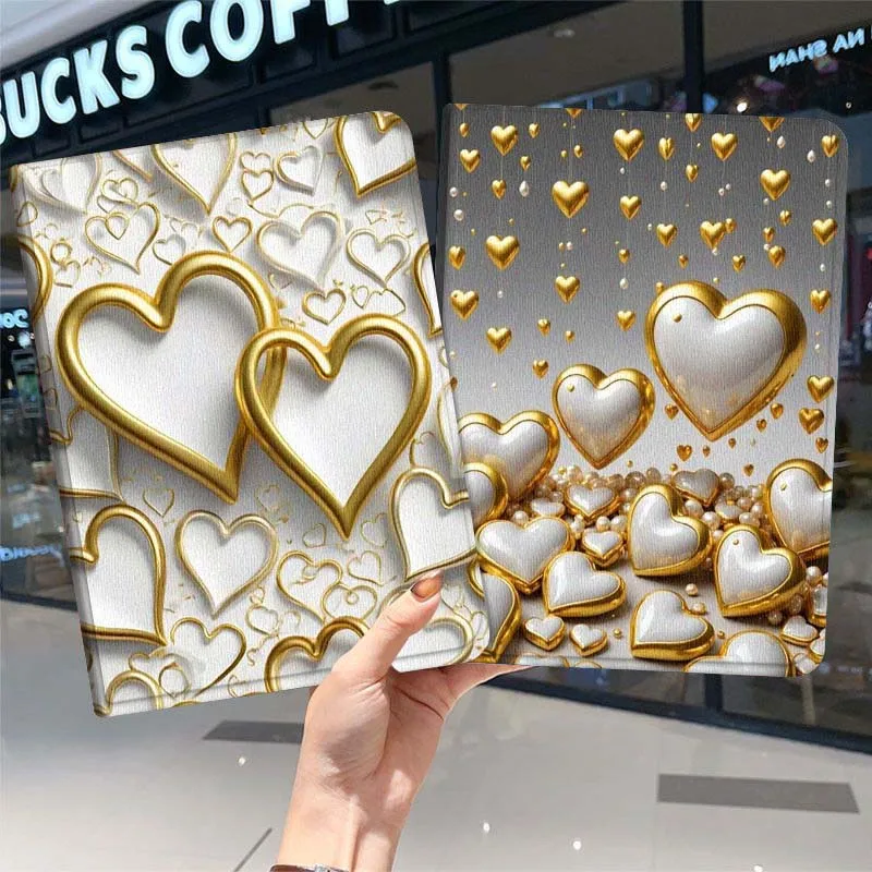 

Shining Glossy Heart Frame Gift For Samsung Galaxy Tab A7 A A8 A9 A11 S6 S11 10.1 10.4 10.5 Inch Lite PLus Soft Tablet Case