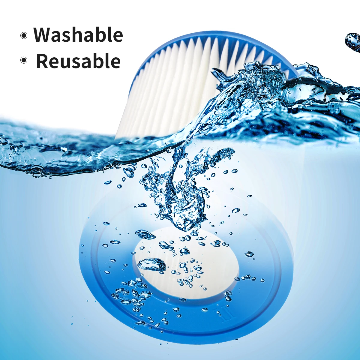 Water Filter for 58094 Water Filter Cartridge for Type 530/800 Gal Filter Pump Hepa Filter for Intex A B, 10.6x13.6cm