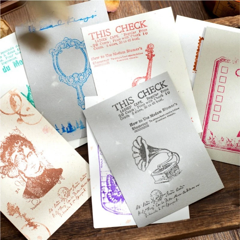 Almohadilla de tinta vintage de 1 pieza, almohadilla de tinta de secado rápido, color retro con estuche metálico para diario, álbum de recortes y creación de tarjetas
