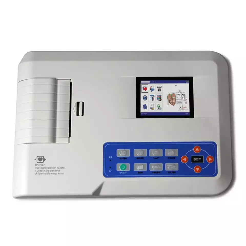 

Medical Electrocardiogram Pet Hospital veterinary ecg Machine 3 channel ecg machine with analyzer For Pet Dog Cat Animal