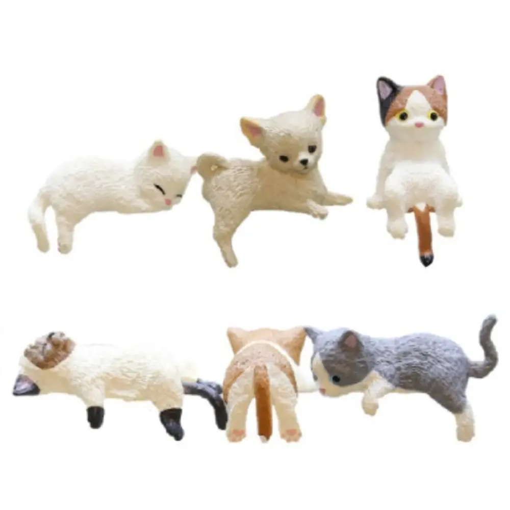 Cartoon Cat Ornament Decoration DIY Cat Refrigerator Sticker Car Cat Ornament Bonsai Accessories