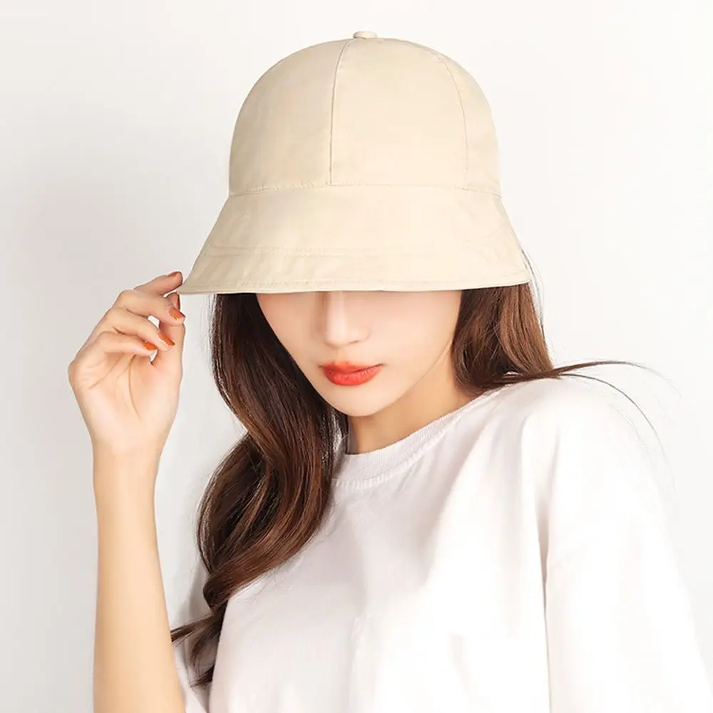 Wide Brim Sun Hat Summer Ponytail Drawstring Beach Caps Adjustable Foldable Bucket Hat Men Women