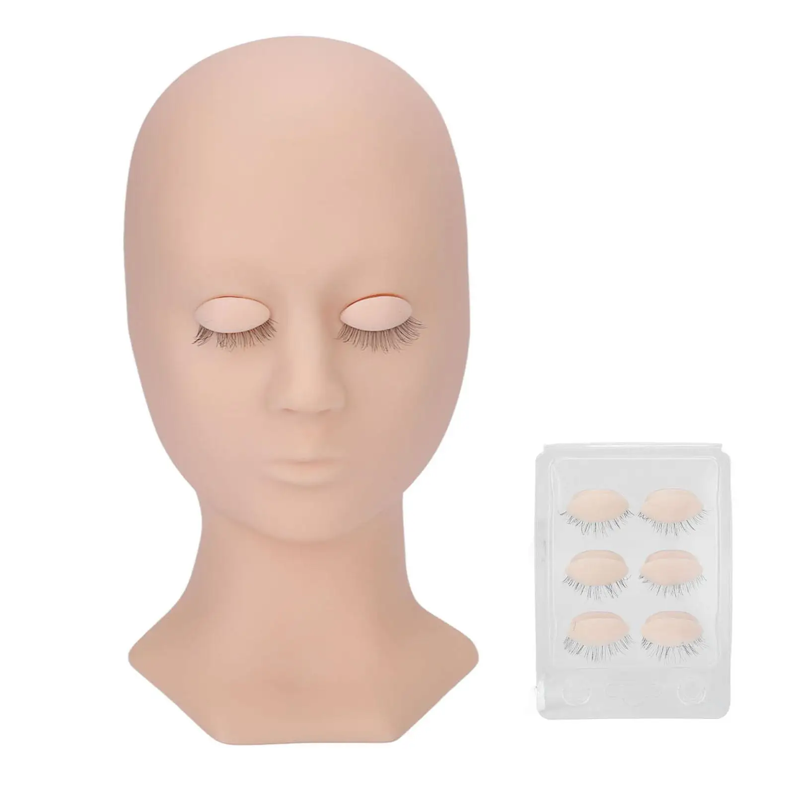 

Mannequin Head for Eyelash Extensions | Reusable with Replaceable Eyes | Ideal for novice for beauty Salons