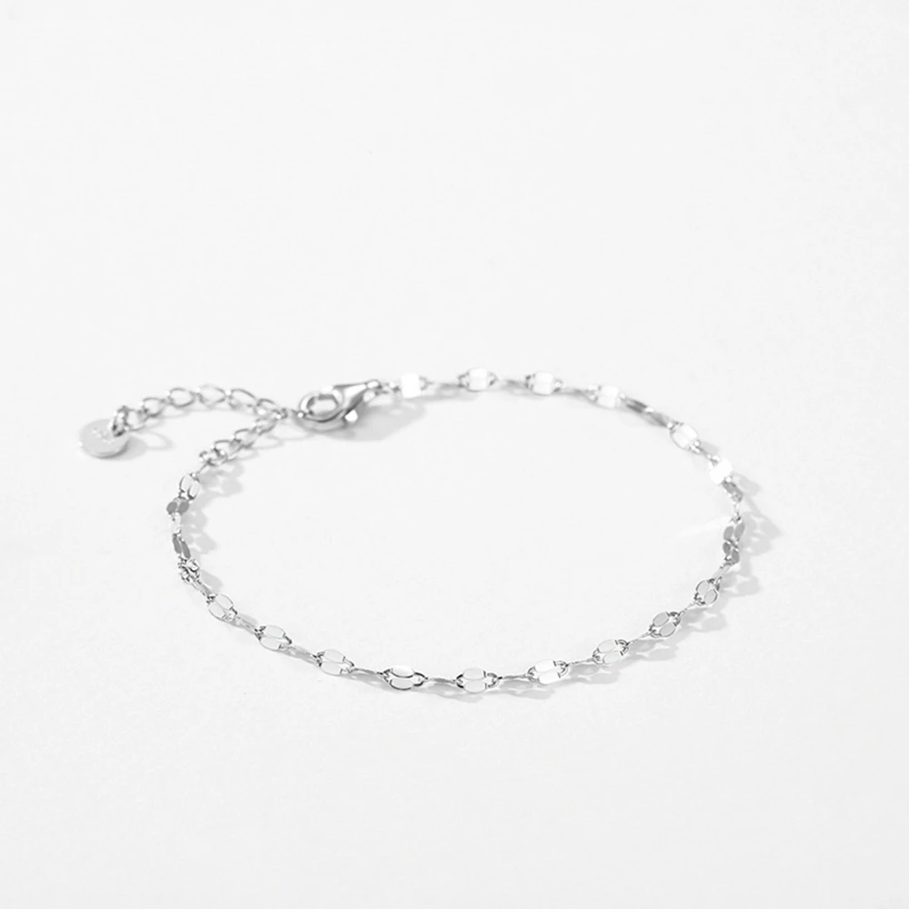 PuBang Fine Jewelry Real 925 Sterling Silver 18K White Gold Bracelet for Women Engagement Anniversary Wedding Gift Free Shipping