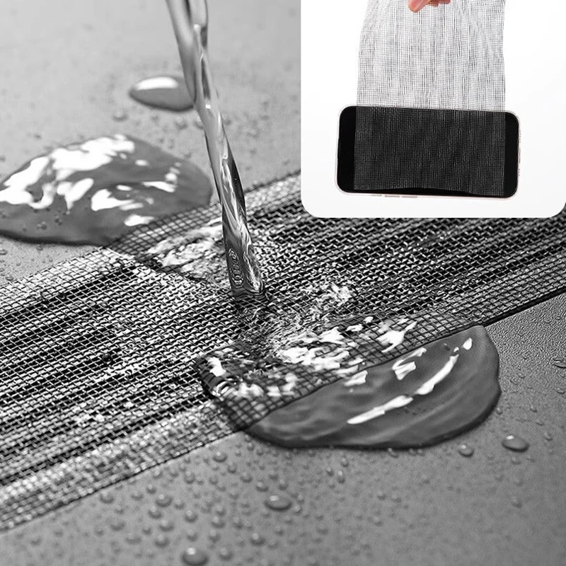 Disposable Cuttable Bathroom Kitchen Floor Drain Sticker Shower Sewer Mesh Filter Hair Catcher Kitchen Sink Sewer - view 4