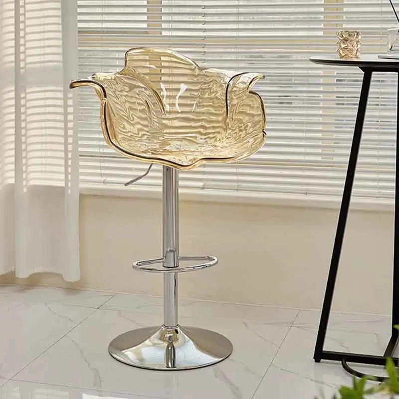 Living Room Chair,Petal Lift Bar Chair,Leisure High Stool,Backrest Stool,Rotating Dining Chair,Armchair Seat,Nordic Furniture