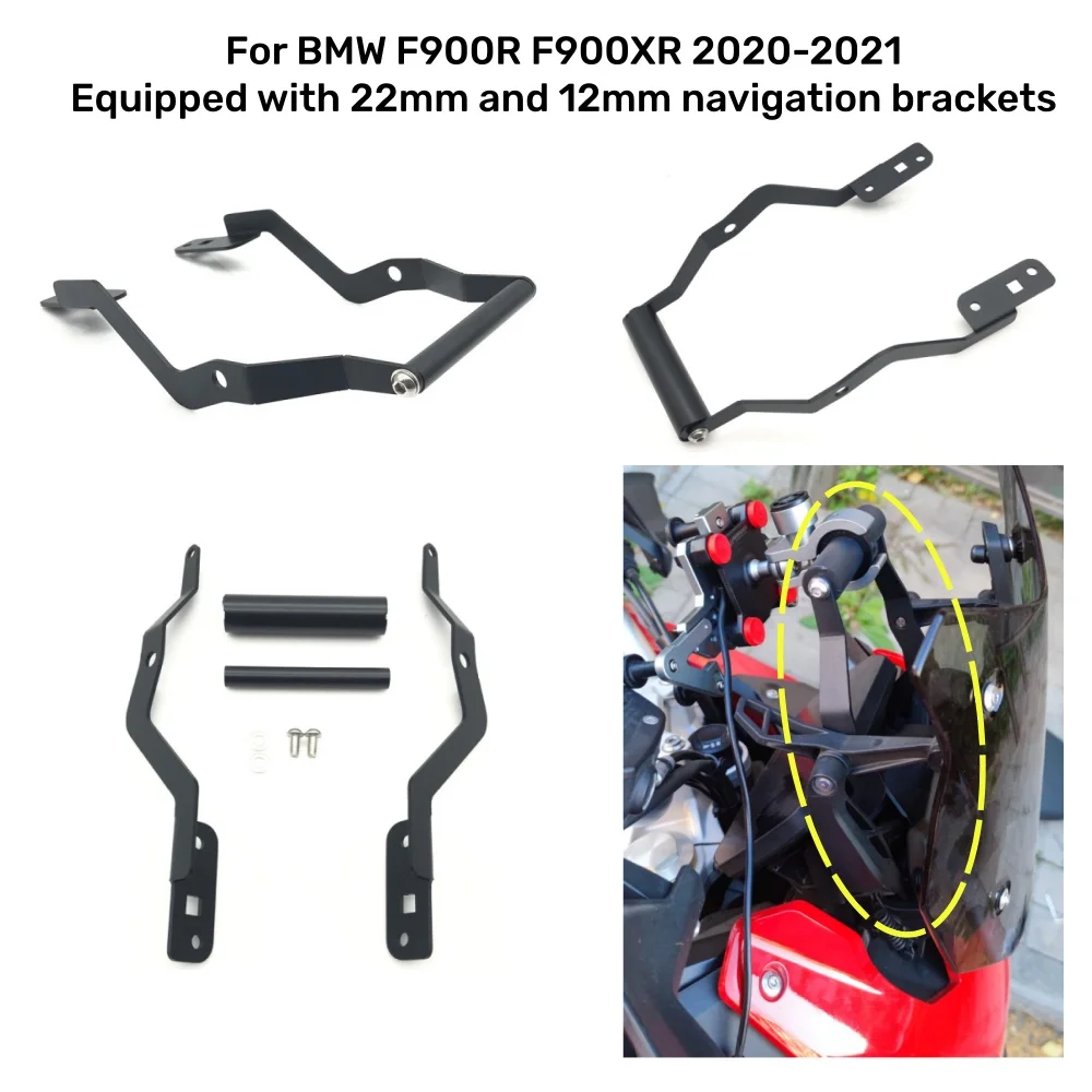 

F 900 F900 XR Motorcycle Navigation Bracket GPS Phone Holder Levers Accessories For BMW F900 F 900 F900XR F900 XR 2020-2021