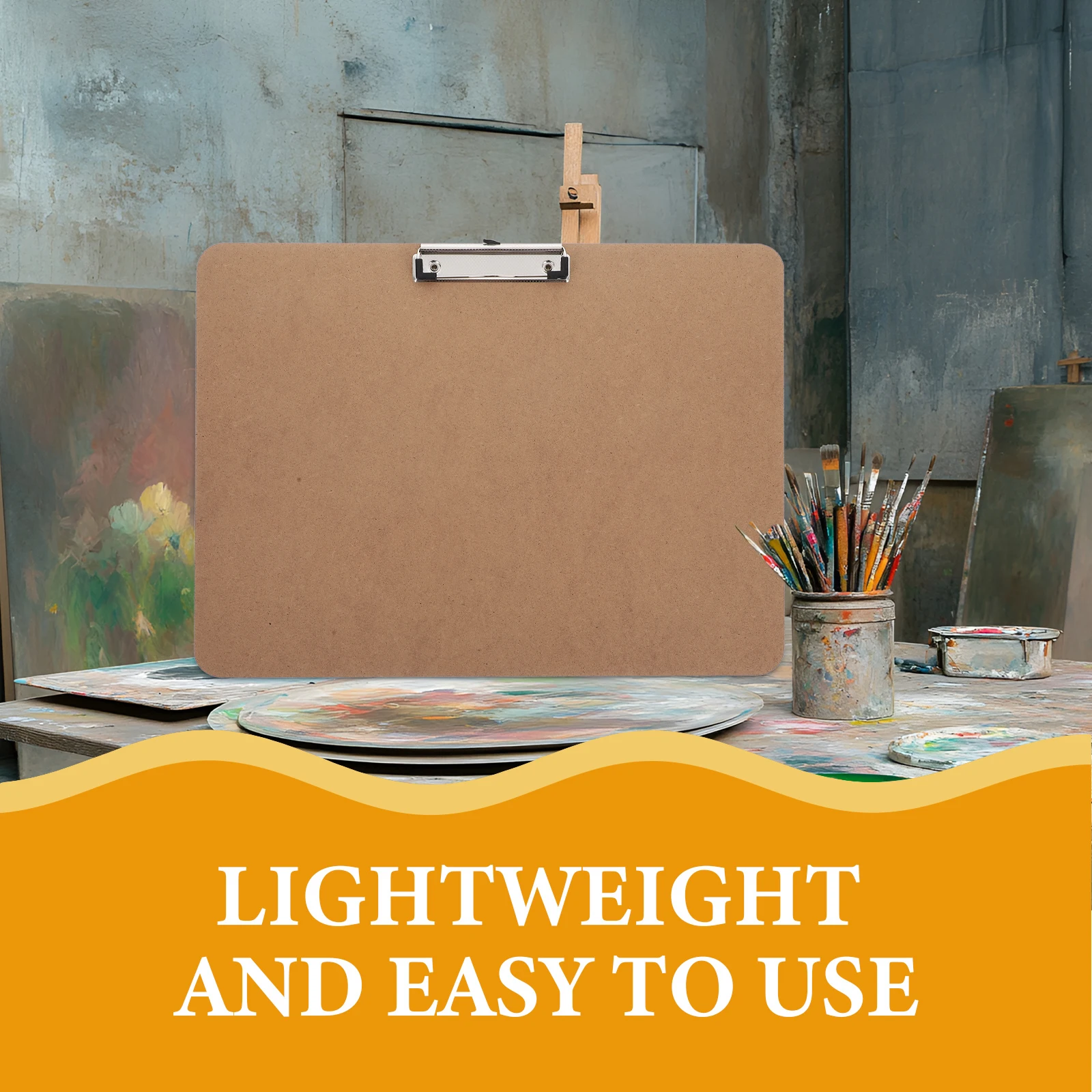 

2pcs Large Portable Clipboard Smooth Surface For Sketching Drawing Outdoor Fieldwork Writing Board Nurses Students