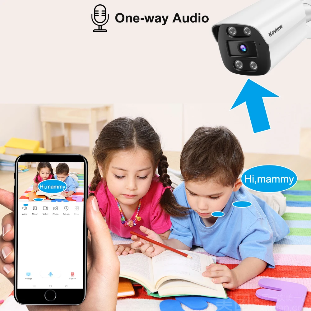 POE 8MP 4K IP Security Surveillance  Camera POE Outdoor Waterproof Onvif Metal Bullet H.265 CCTV Camera Motion Detection Camera