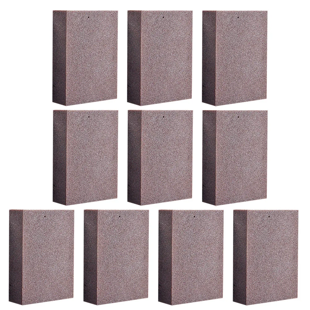 

10pcs Pot Cleaning Sponges Emery Sponge Rust Remover Powerful Cleansing Wash Pot Brush Kitchen Tool Steel Scissors Descaling