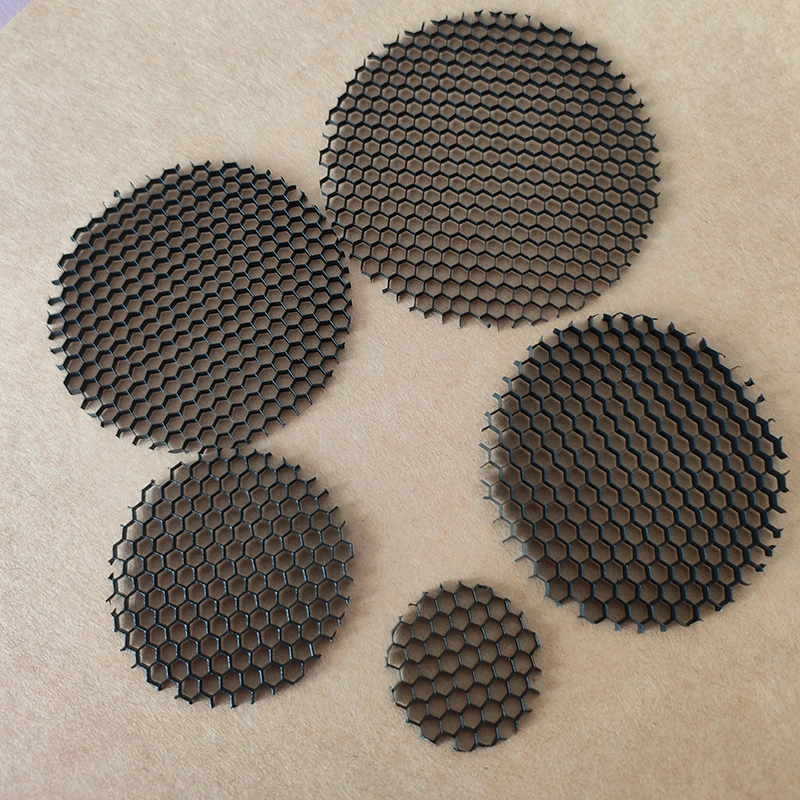 10pcs LED Light Shade Hood Downlight Spotlight Round Honeycomb Mesh Cover Black Anti-glare Anti-dazzling Light Aluminum 23-110MM