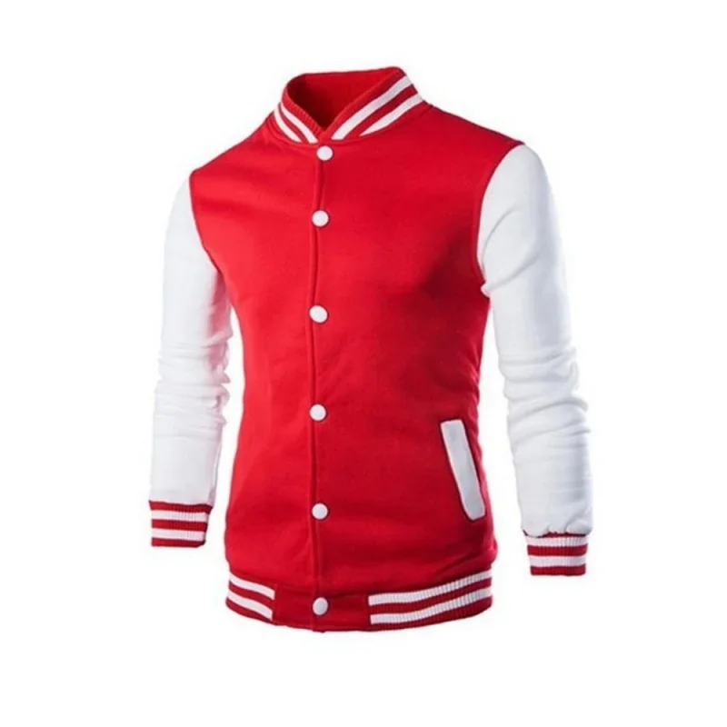 Autumn and Winter New Men's Fashion Buttons Fashion Versatile Multi-color Men's and Women's Streetwear Baseball Jacket