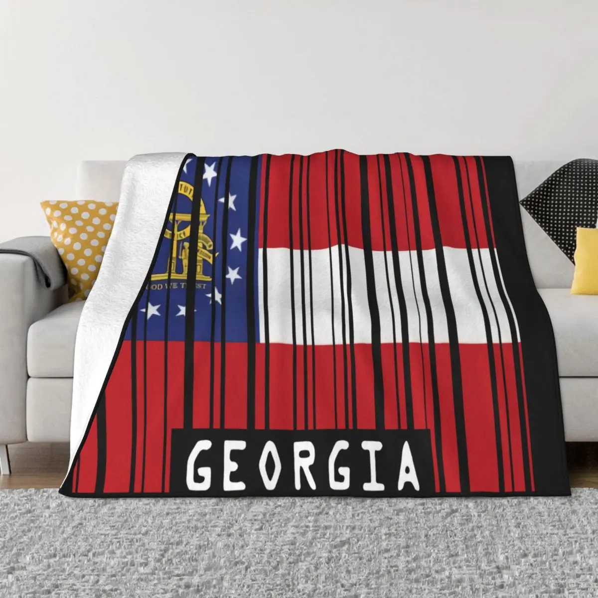 Georgia Flag Mens Georgian Tbilisi Flags Country World State Womens Chinese Style Unique More Size Throw Blanket