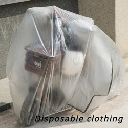 Electric car rain cover disposable transparent car cover motorcycle bike sunprotectiondust waterproof protective cover universal