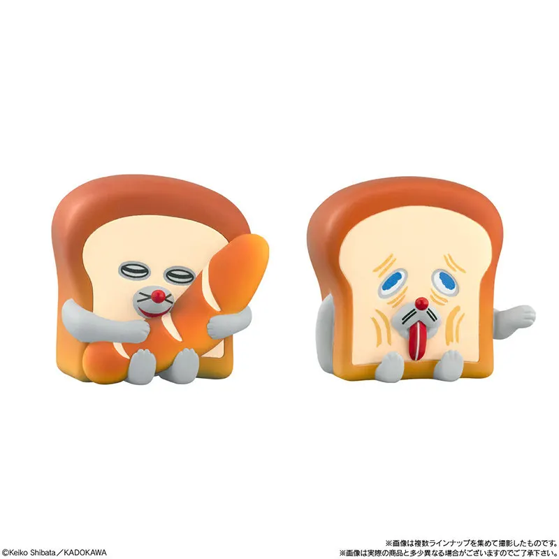 Bandai Bread Thief Mystery Blind Box Bread Friends Series Mimic Mini Figurines de collection Rice Ball Bread Man pour les fans d'anime