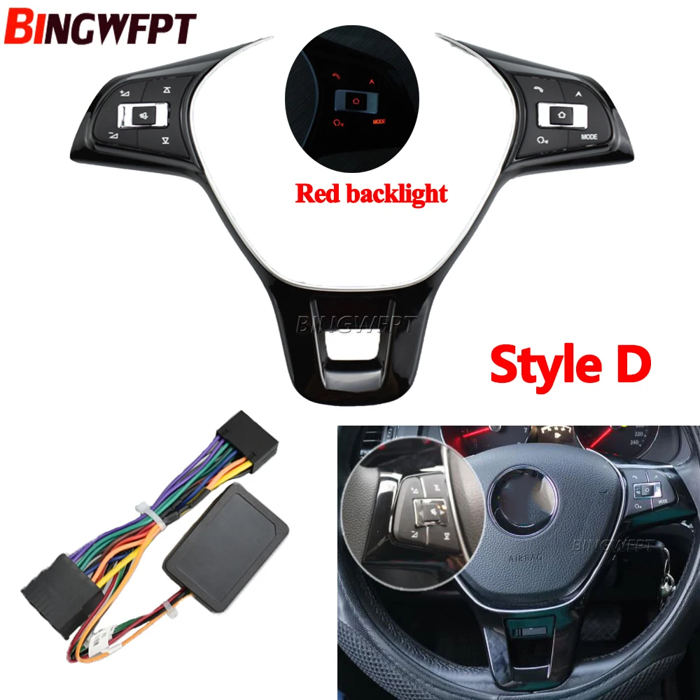 Multifunctional steering wheel buttons For VW POLO Golf Touran Passat 2016 2017 2018