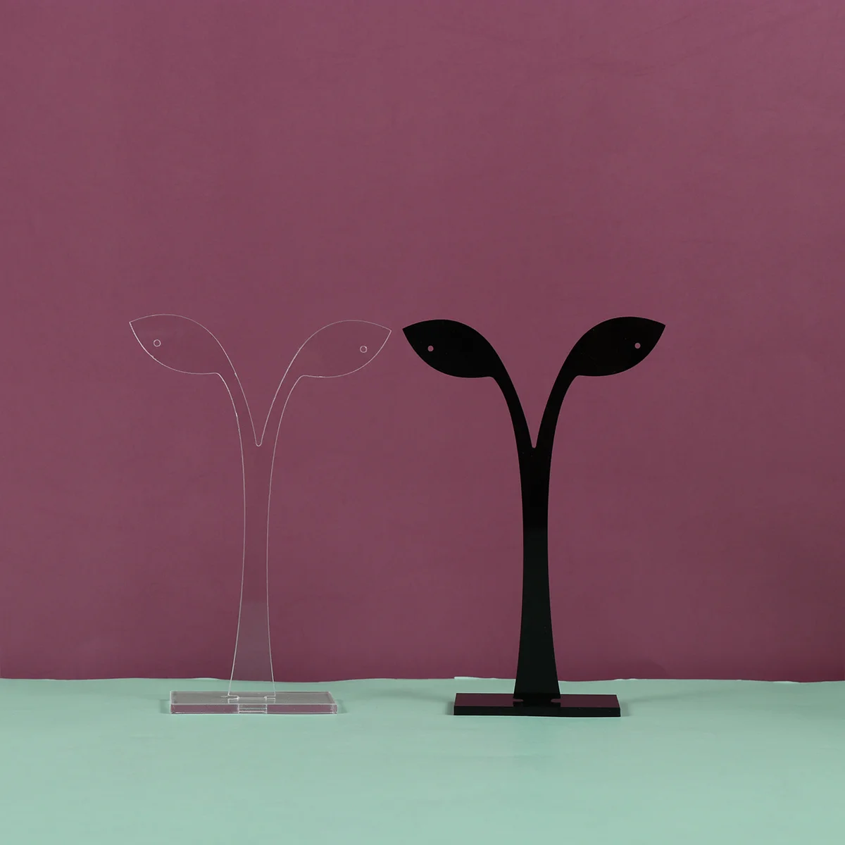 6 قطع من حامل عرض المجوهرات من الأكريليك، تصميم متين وأنيق ومفكك، منظم سهل التنظيف للأزرار والأقراط #3