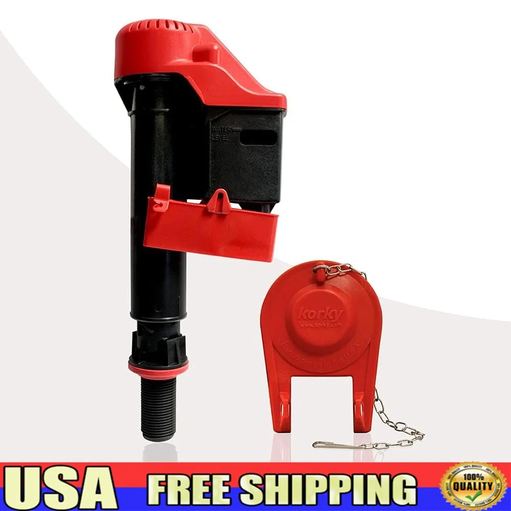 

Умный заполняющий клапан, заслонка для унитаза, экологически чистая, экономия воды, универсальная посадка для обнаружения утечек, батарейки не требуется, долговечный, красный