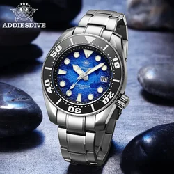 Addiesdive Luxus Männer Uhr antiken Tauchgang nh35 Uhrwerk automatische mechanische Saphirglas 20atm wasserdicht bgw9 super leuchtend