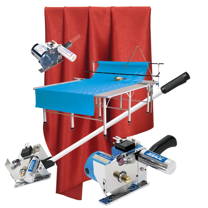 Wireless End Cutter Automatic Cloth Multi-functional End Cutter HENJU Fabric Roller Blinds Fabric Table Cloth Cutting Machine