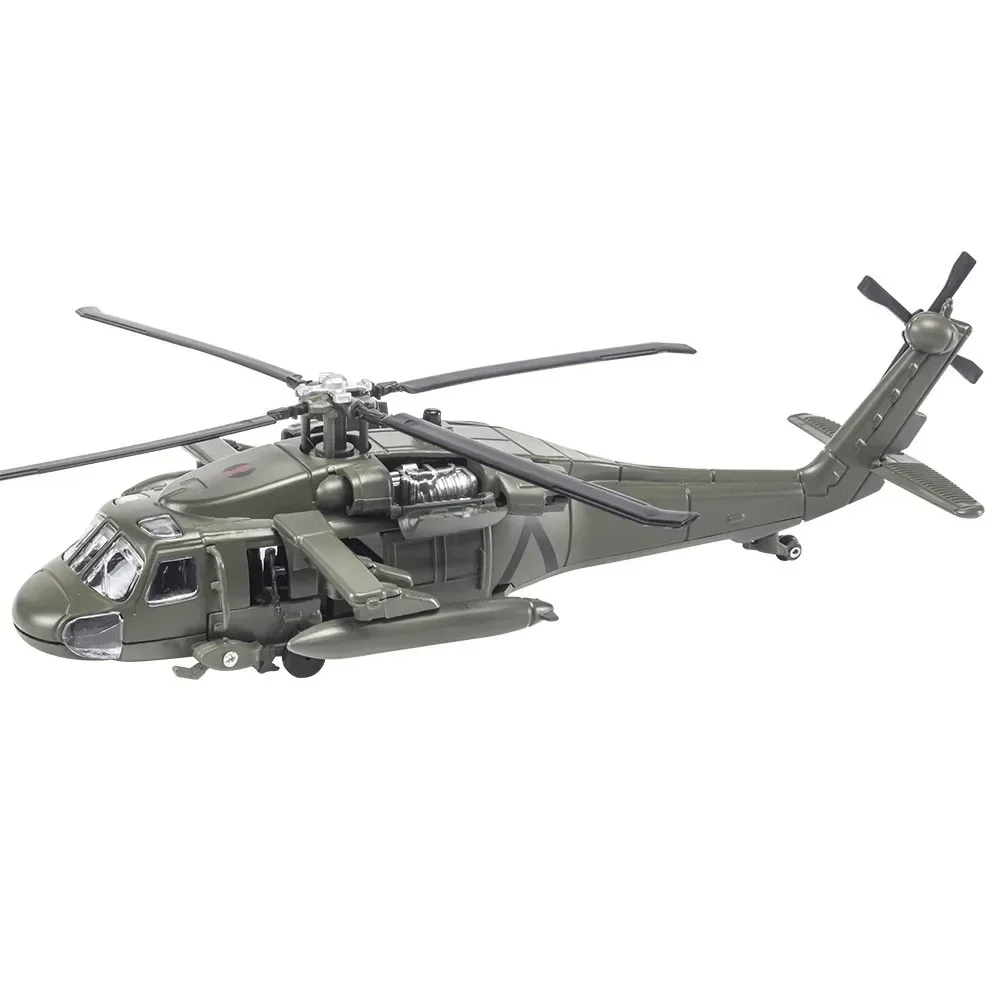 Black Hawk Armed Helicopter ﻿and Apache armed helicopter alloy model Display Ornaments Gifts Collection