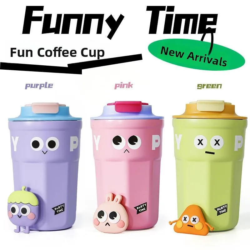 

Портативная термокружка из нержавеющей стали: новая модель, стильный дизайн, для мужчин, женщин, пар, для путешествий, для напитков