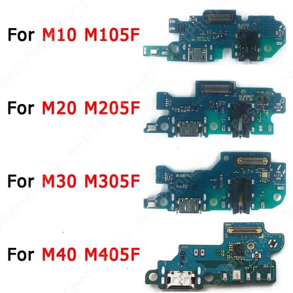 Charging Port For Samsung Galaxy M20 M30 M40 M10 Charge Board Ribbon Socket Pcb Usb Connector Replacement Spare Parts