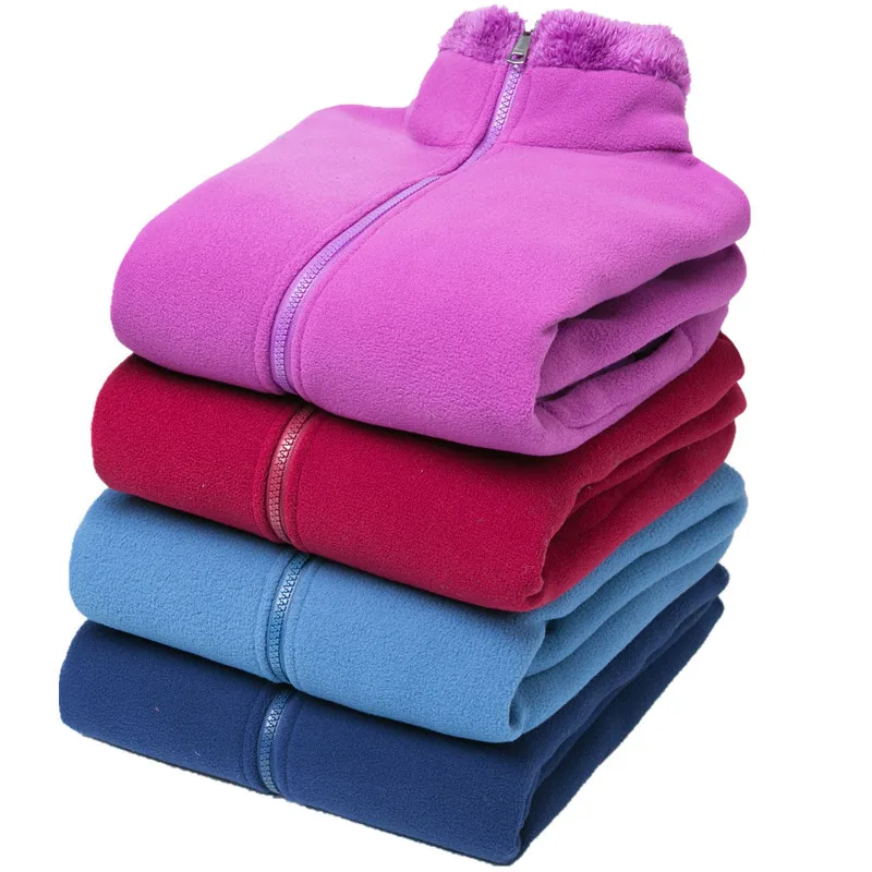 

Plush Thickened Women's Outdoor Sports Fleece Jacket Fleece Warm Coats Loose Fleece Cardigan Stormsuit Liner