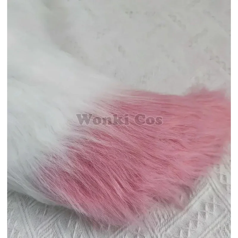 2025 yiyi Inazuma Yae Miko peluche esponjoso Rosa suave cola de zorro orejas accesorios de Cosplay