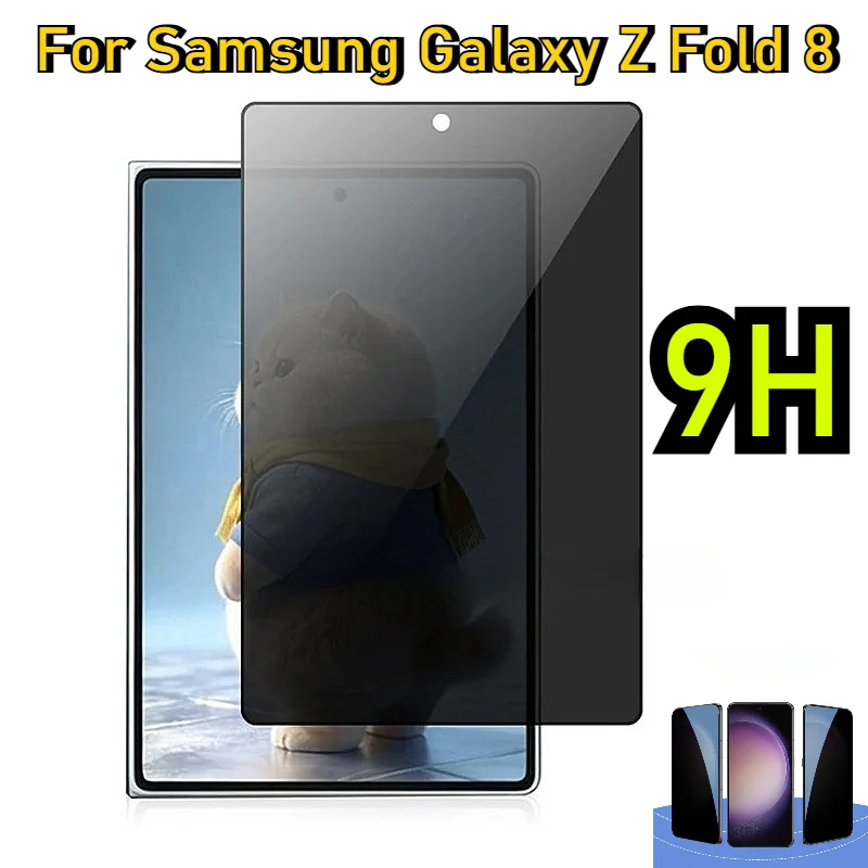 1/3PCS Anti Spy Privacy Tempered Glass Protectors for Samsung Galaxy Z Fold 8 Ultra 7 6 5 4 3 2 Screen Film Cover Scratch Proof