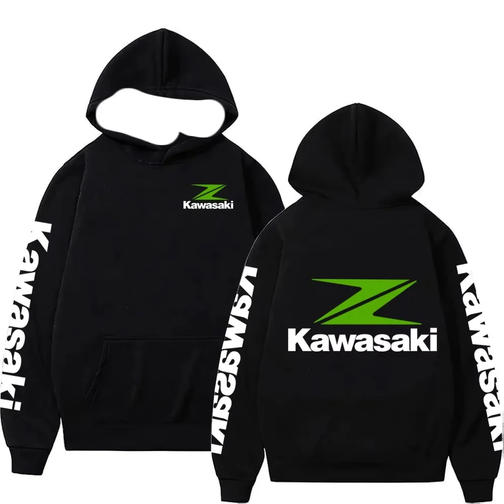 

Spring and Autumn Kawasaki Z Men's New Hoodie Women's Casual Fashion Pullover Couple Street Sports Coat Haulage Motor Riding