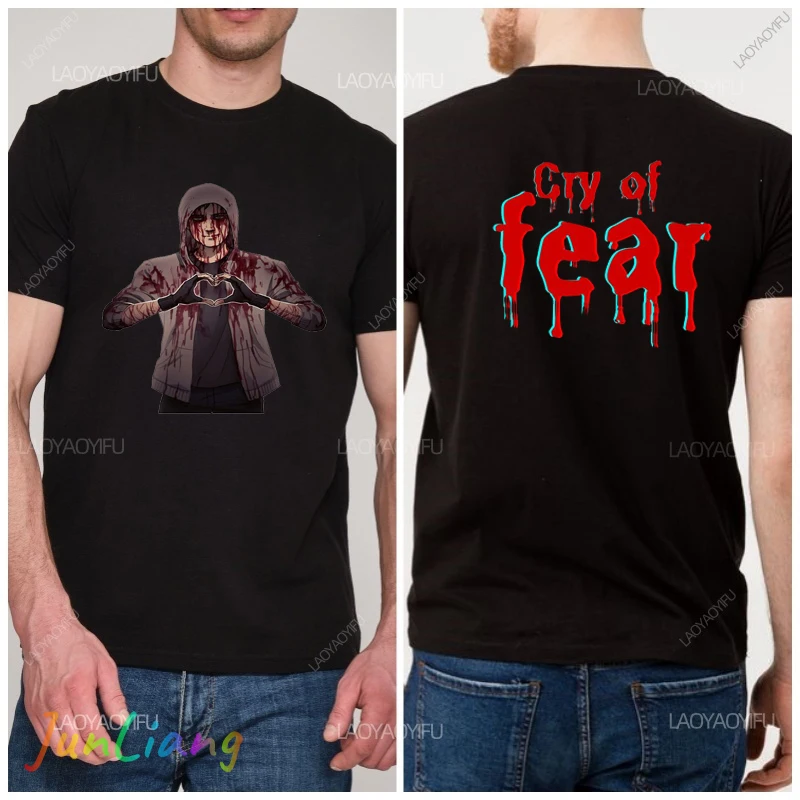 

Cry of Fear Simon Henriksson Game Silent Hill Series Classic Graphics Tshirt Men Women Gothic Y2k Short Sleeve 100% Cotton Tee