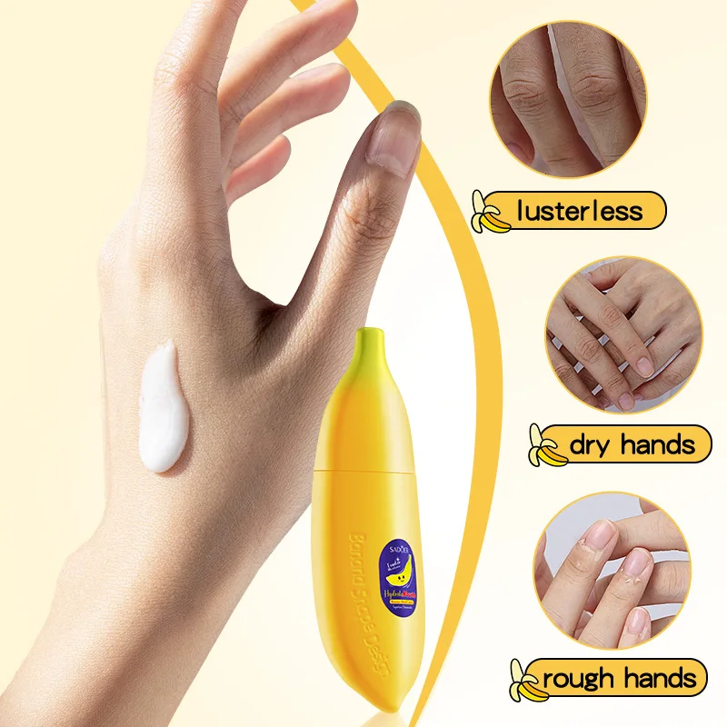 Banana squalane Anti-wrinkle Hand Cream Skin Soften Nourish Whitening Moisturizing Korean SkinCare Cracked Repair Product