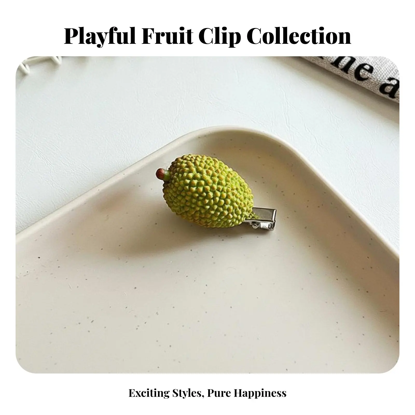 Fruit Hair Barrette Cute Design Simulation Fruit Hair Pin Simulation Food Barrette Lively Hues Novelty Hairpin Great Gift