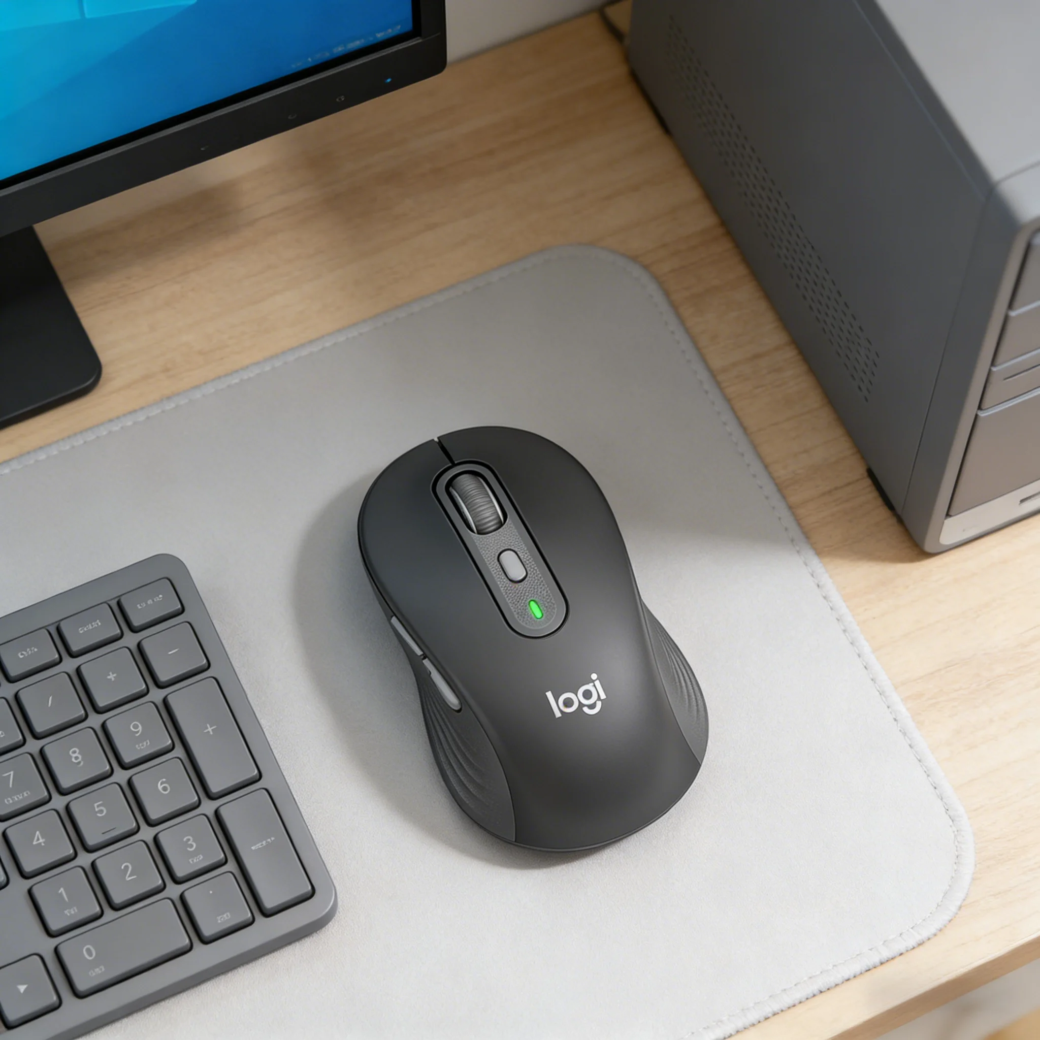 

Logitech M650 Silent Wireless Mouse SmartWheel Scrolling Custom Buttons 90% Noise Reduction For Office PC Laptop