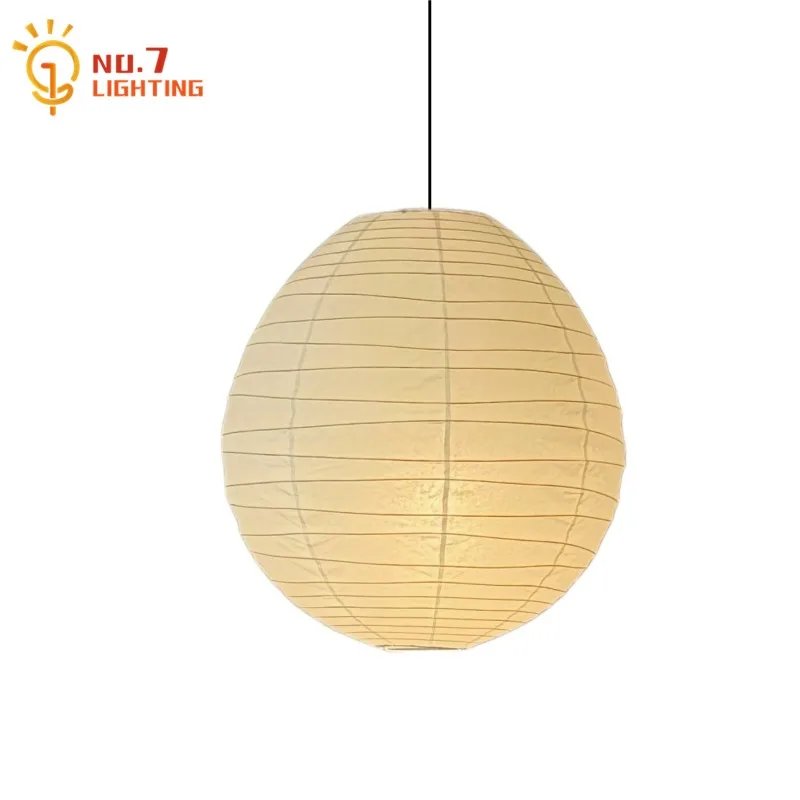 Japanese Wabi-sabi Akari Noguchi Yong Pendant Lights LED E27 Rice Paper Hanging Lamp Art Decor Home Staircase Cafe Hotel Study