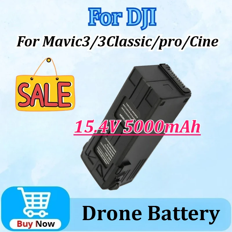 

Upgraded 15.4V 5000mAh Intelligent Flight Battery Long Flight Time​ for DJI Mavic3/pro/3Classic/Cine High Capacity Drone Battery