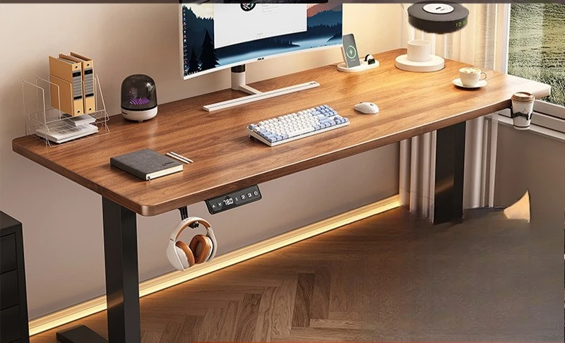 

Solid wood electric lifting table Smart computer table Lifting e-sports table Home learning Office Desk Workbench