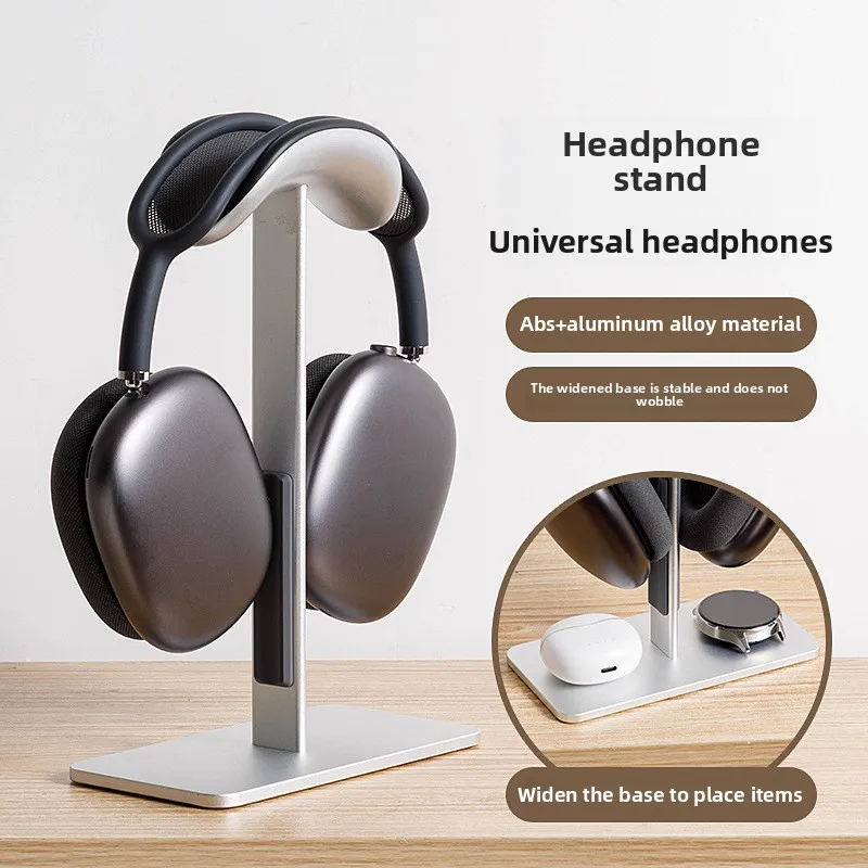 Hot Aluminum Alloy Headphone Stand Detachable Auto-sleep Headset Holder Display Shelf for Airpods Max with Anti-Slip Silicone